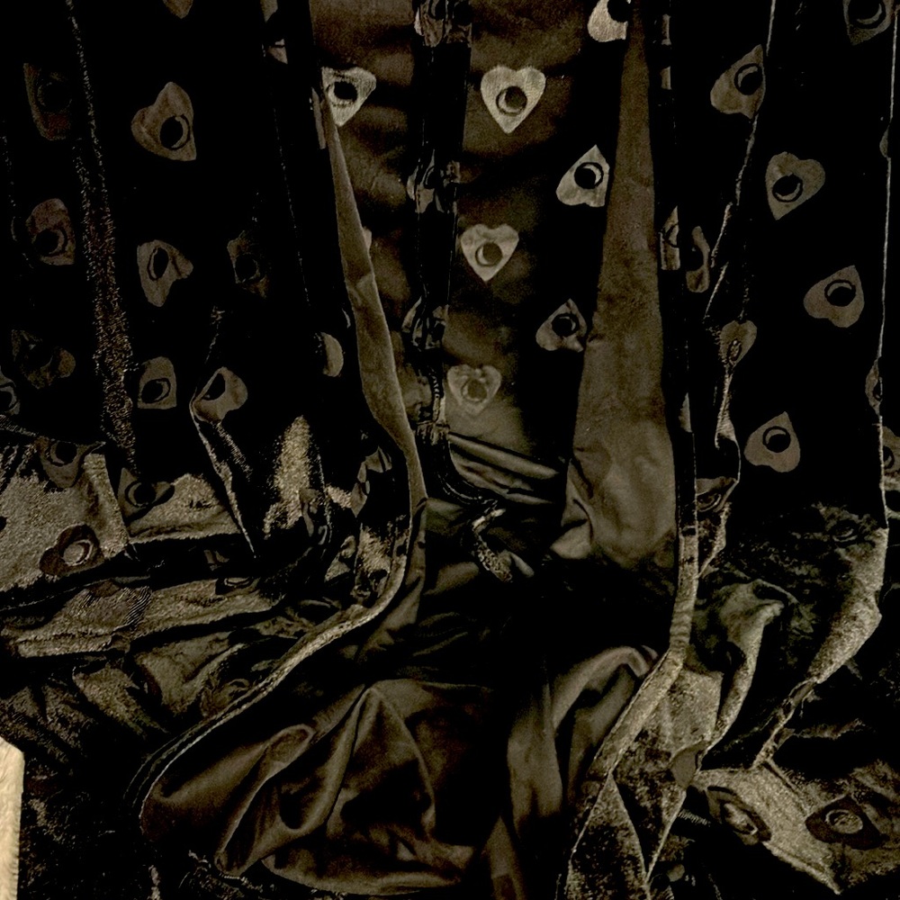 Gothic style velvet poncho